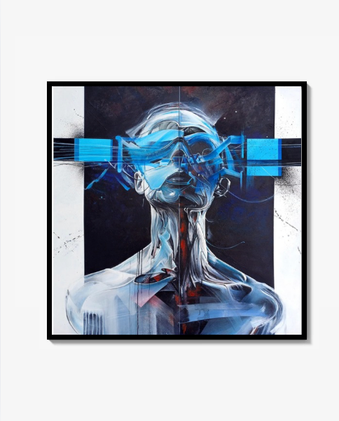 "Flesh and Code 02" – Begränsad utgåva - Fine Art Print