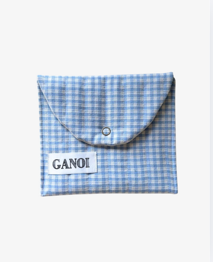 Rutig blå & vit Necessär