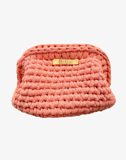 AGNES Clutch Mellan - Rosa/Orange