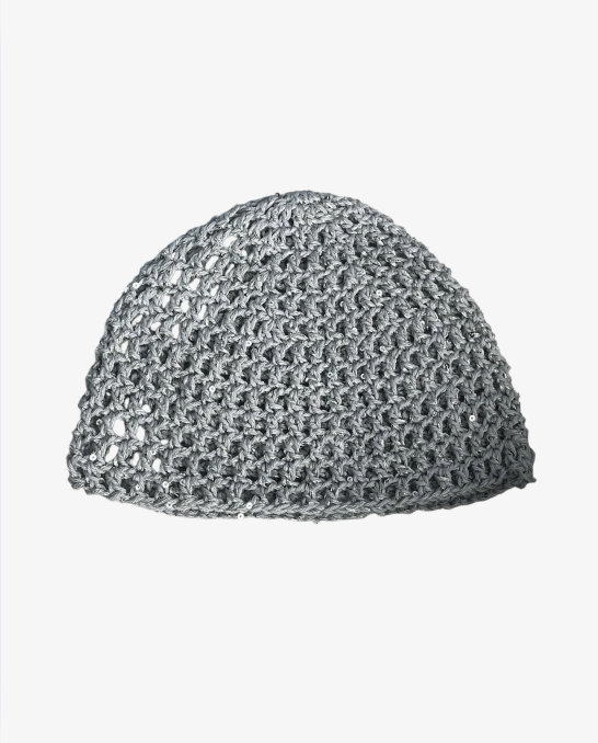 Glitter mesh mössa - Silver