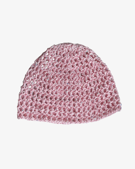 Glitter mesh Mössa - Pastel Rosa