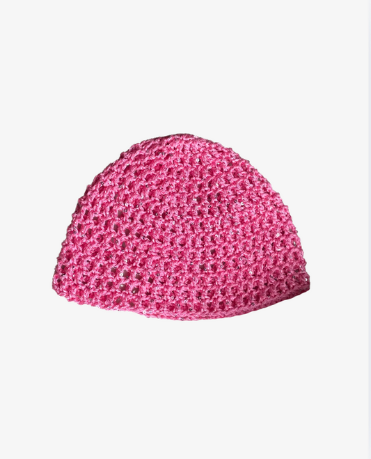 Glitter mesh Mössa - Rosa