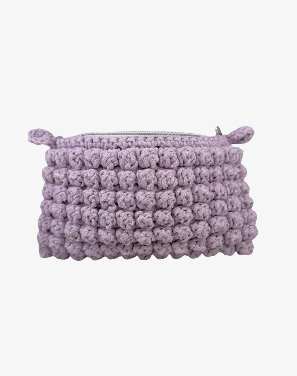 Virkad Bubbliga Necessär, lilac - Stor