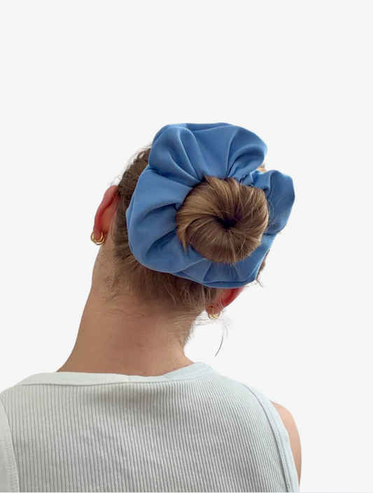 Blå Scrunchie