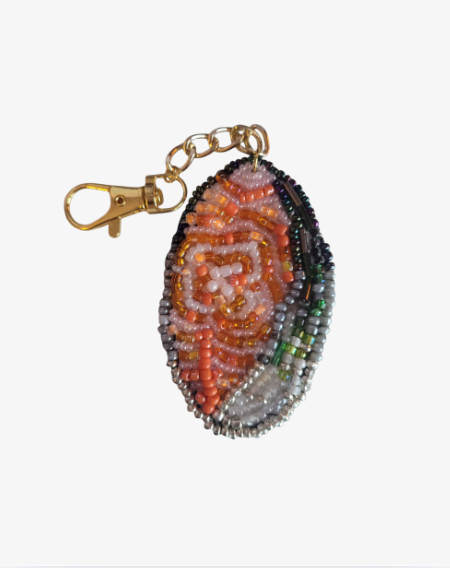 Väskberlock/ nyckelring, salmon