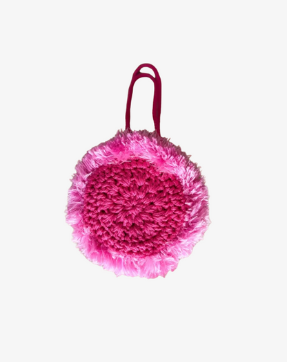 Snusväska, Plysch - Djup Rosa
