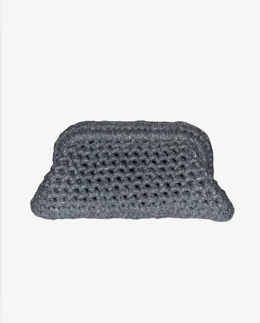 Clutch Silver glitter
