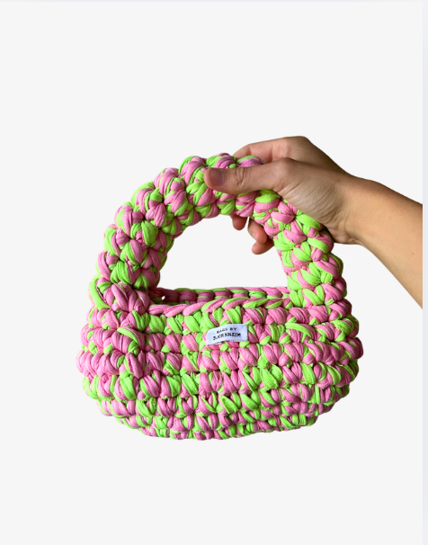 Virkad handväska - Bubblan