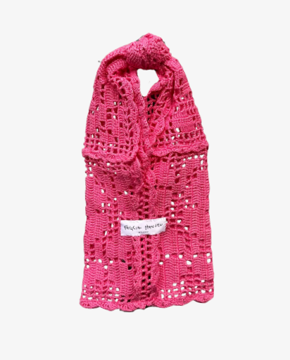 Liten Virkad väska - Rosa