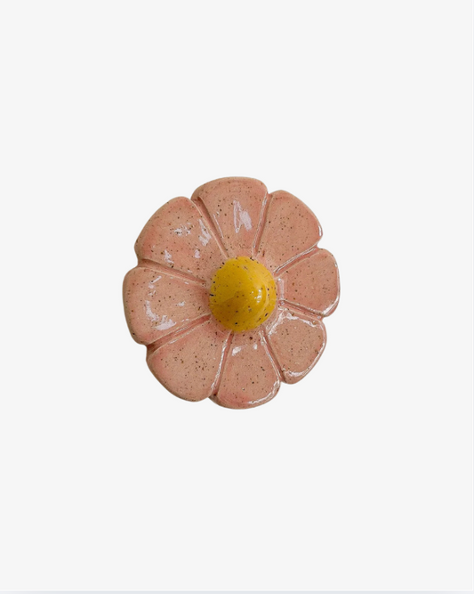 Keramisk Blomster Väggkonst - Coral