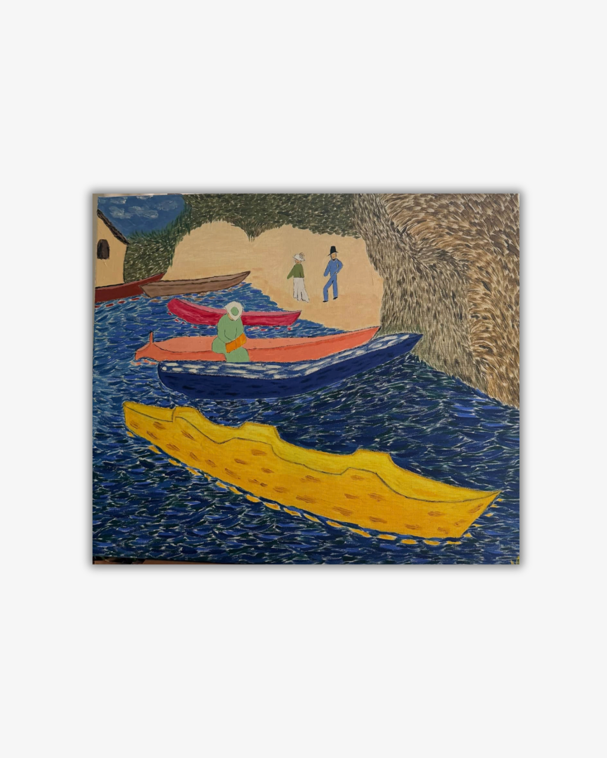 The boats at the shore - Original