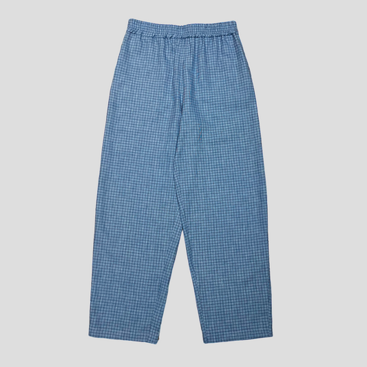 Blue Check Trousers