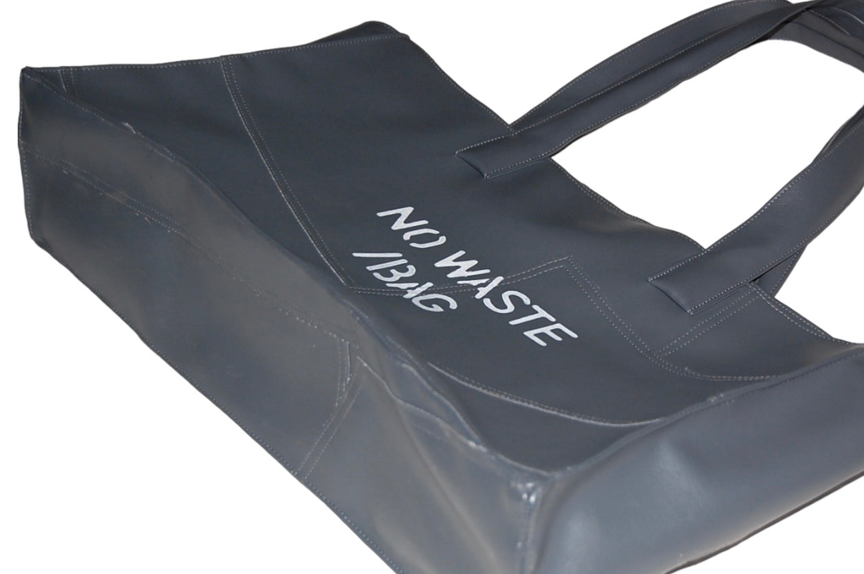 NO WASTE /BAG - GREY (Made to Order)