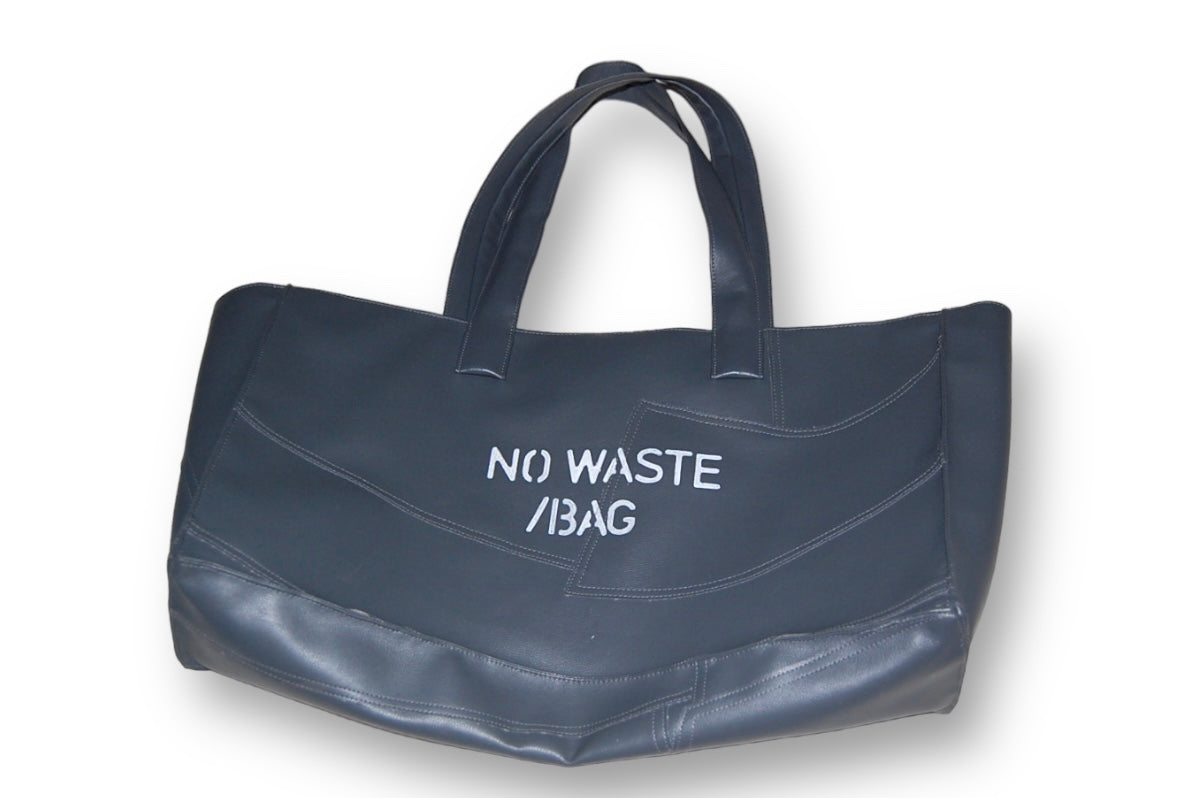 NO WASTE /BAG - BLACK (Made to Order)