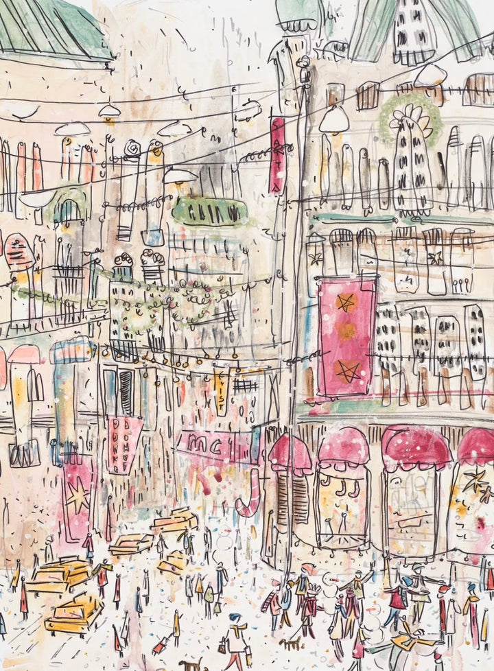 Adawi Christmas in the city Print