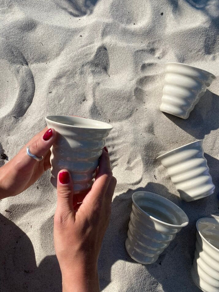 Wavy Cup - Sand