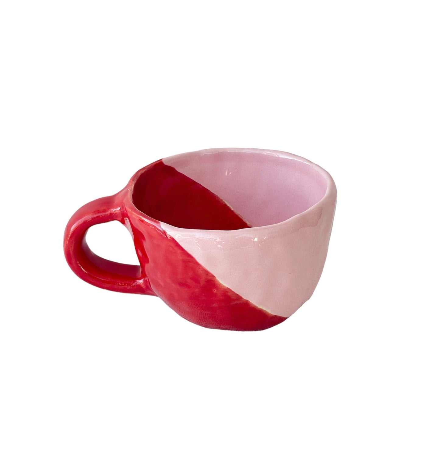 Cup & plate (SET) - Red & Pink