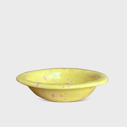 Spotted bowl - Yellow & Pink