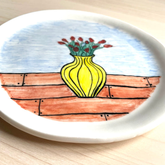 Gul vas Tallrik
