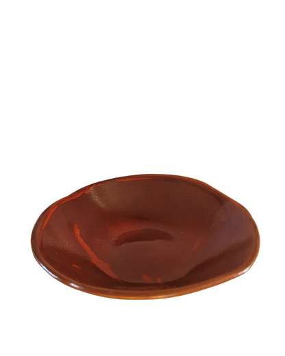 Handmade small snack bowl - black/grey