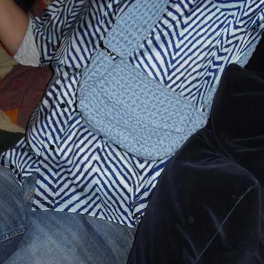 babyblå crossbody becky