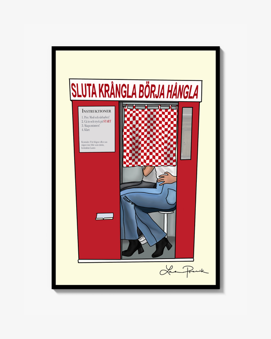 SLUTA KRÅNGLA BÖRJA HÅNGLA Poster